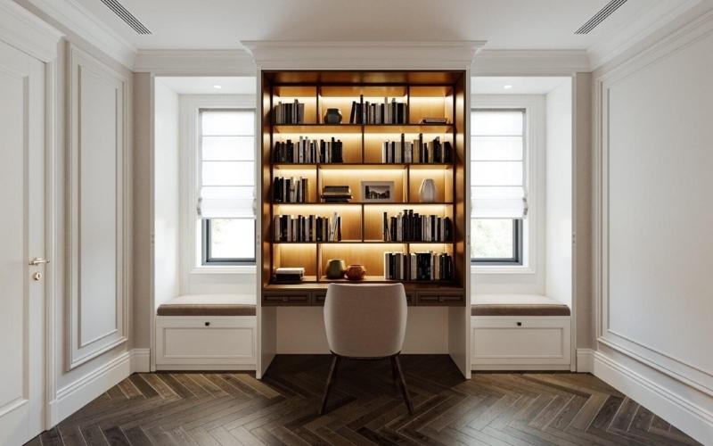 Phào chỉ cùng màu với sơn tường