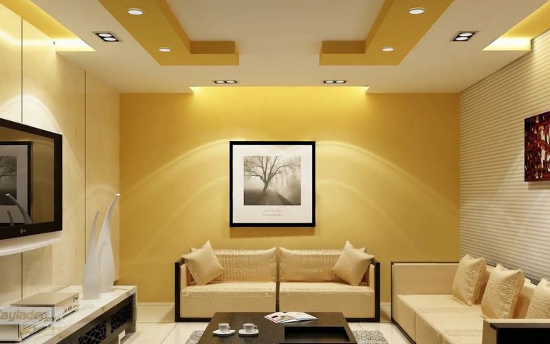 Trần thạch cao chìm tạo vẻ đẹp thẩm mỹ cho không gian