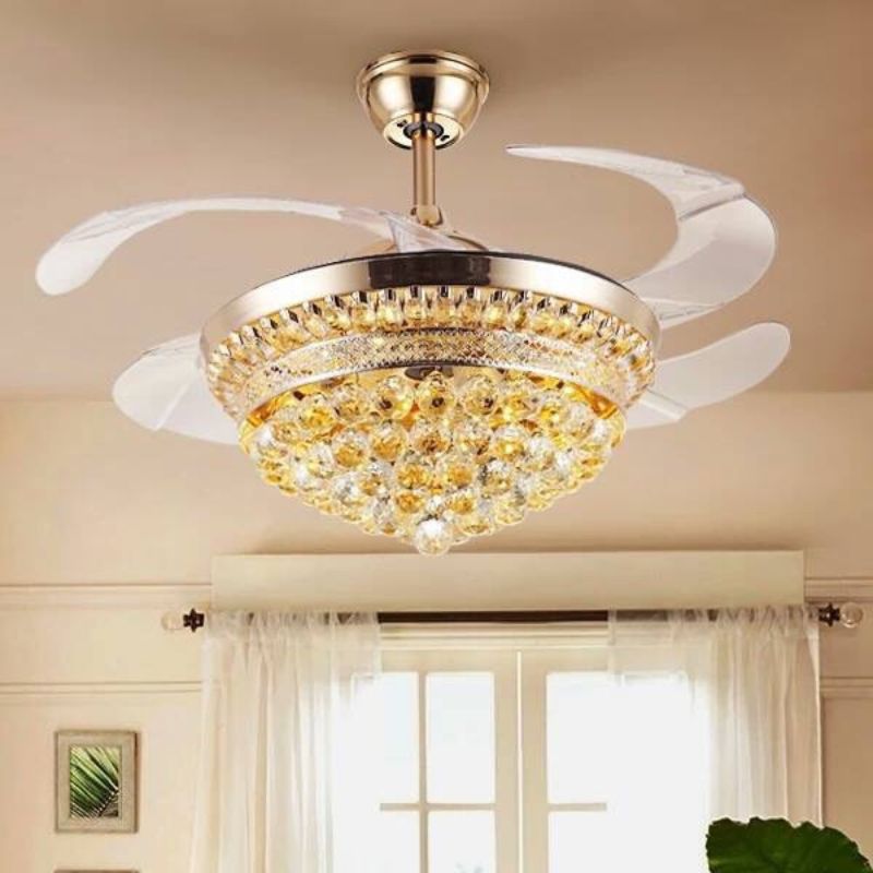 Sử dụng đèn chùm tạo điểm nhấn cho trần thạch cao