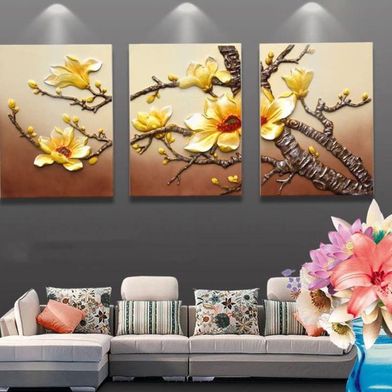 Tranh phù điêu đem đến sự may mắn cho mỗi gia đình